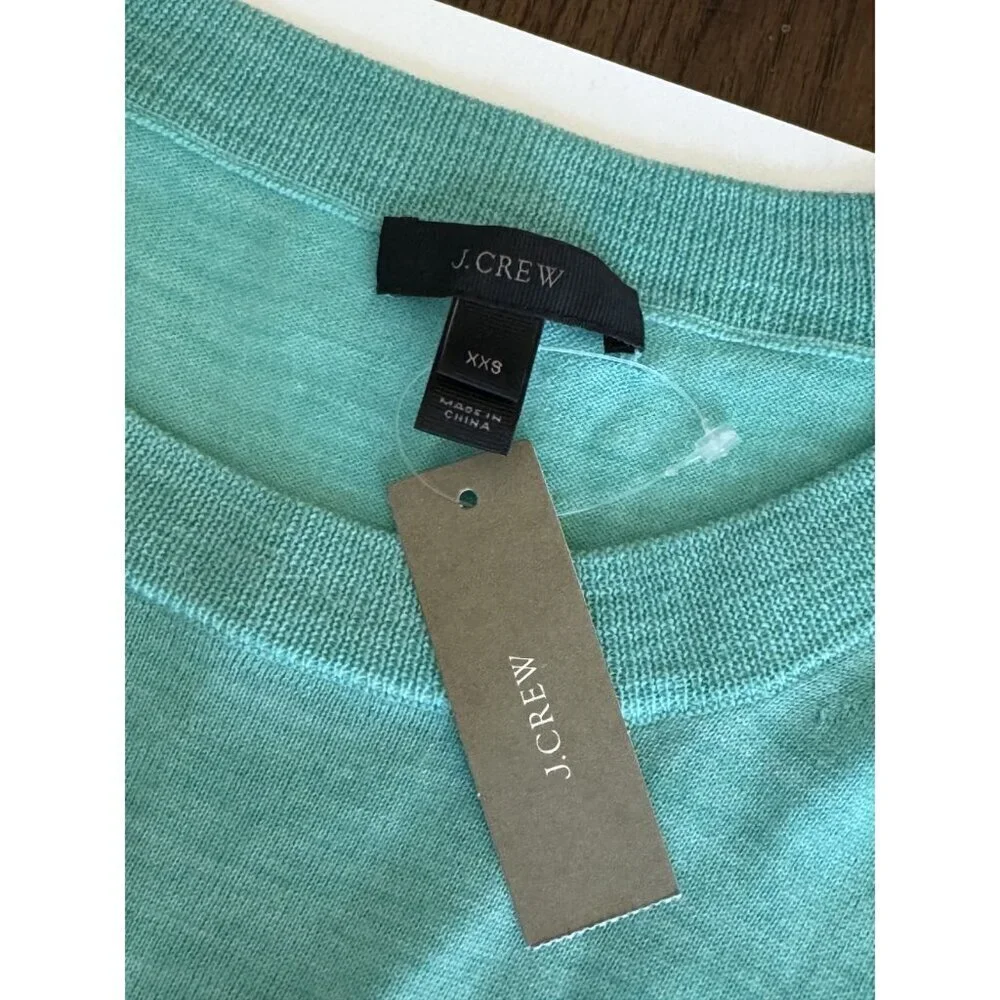 J. Crew 100% Merino Wool Crewneck Iconic Tippi Sweater - Size XXS ✨ preppy NWT
